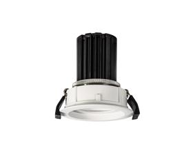 DM201238  Beppe 10 Tridonic Powered 10W 4000K 810lm 24° CRI>90 LED Engine White Stepped Fixed Recessed Spotlight, IP20